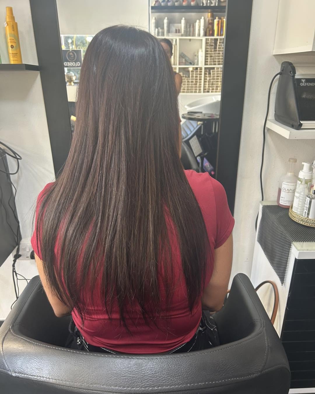 After hair transformation