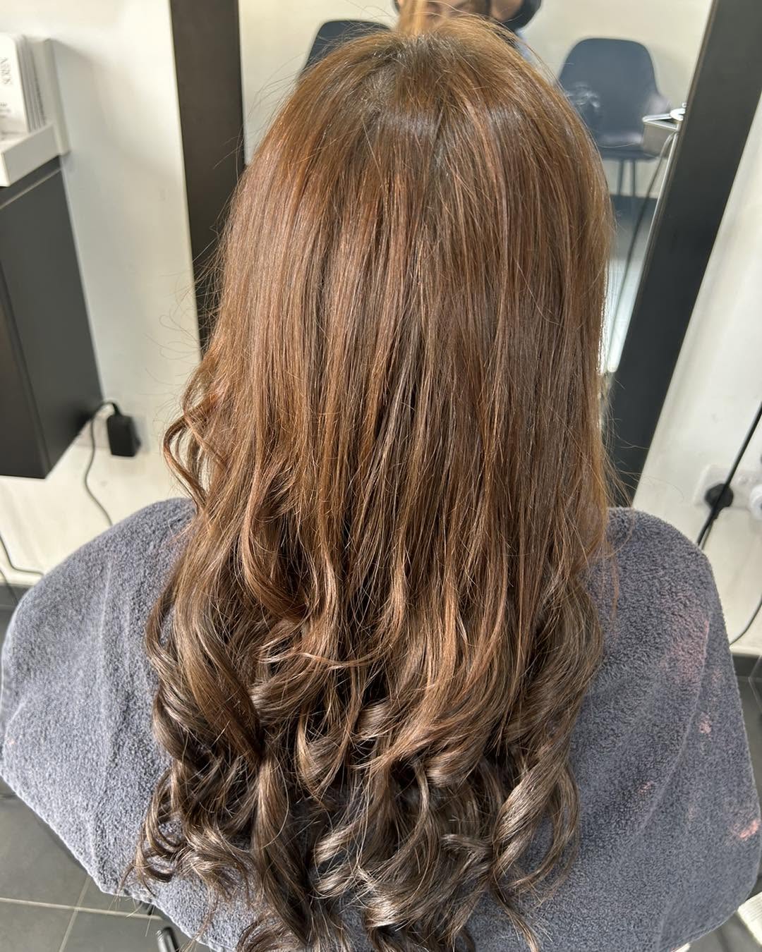After hairstyle finish