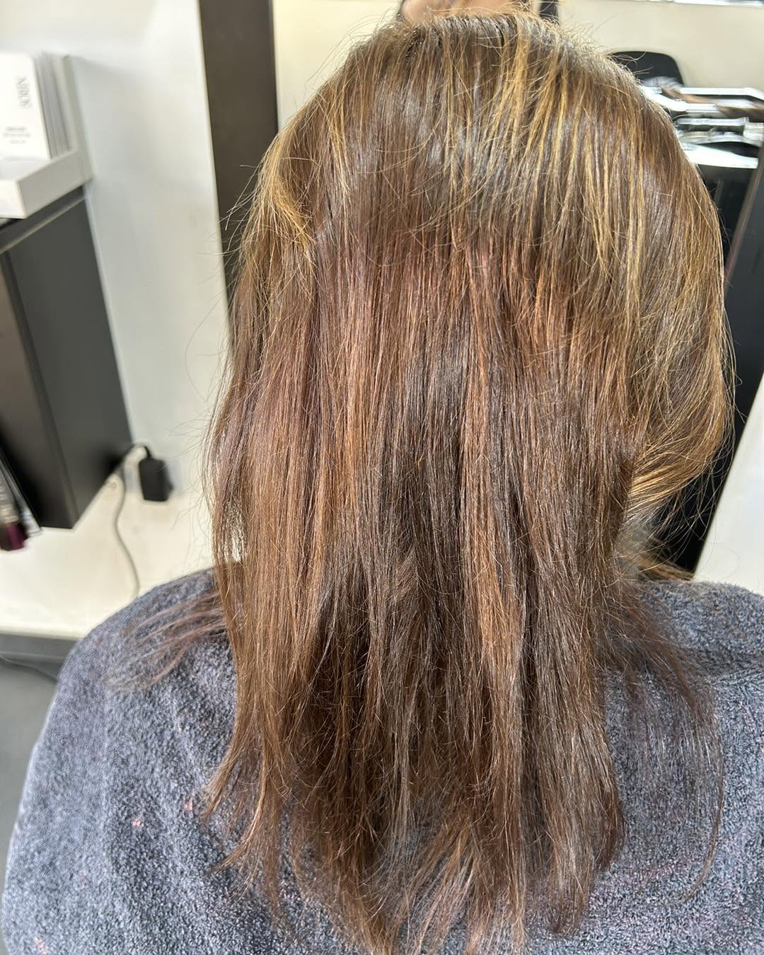 Before hairstyle finish